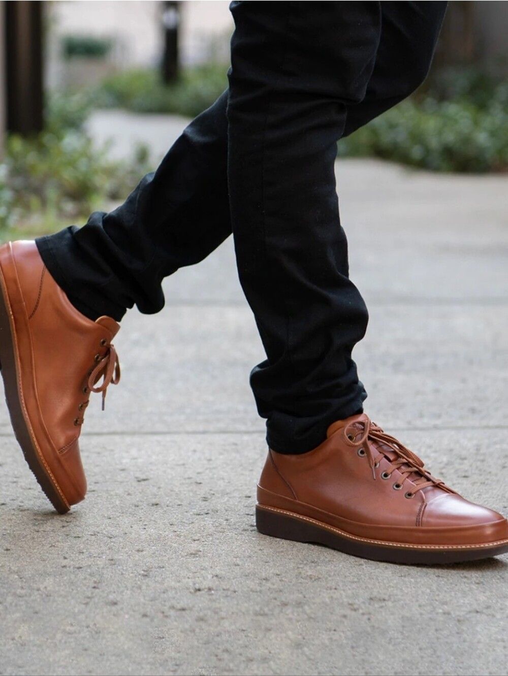 Samuel Hubbard Whiskey Tan Leather W/ Black Sole Fine Men's Lace Up Shoes Sz 13
